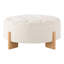 Pouf rond capitonné (beige)-238416363