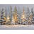 Illuminated Snowy Pine Forest Winter Landscape Wrapped Canvas Wall Art-1509347178