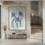 "Iris croate", art mural texturé encadré-1677766710-1677766700
