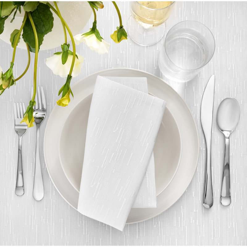 Serviettes de table Brosh, Blanc