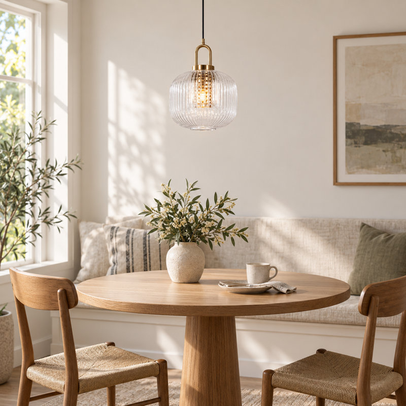 Mini luminaire suspendu en verre 9,4 po Minimalist