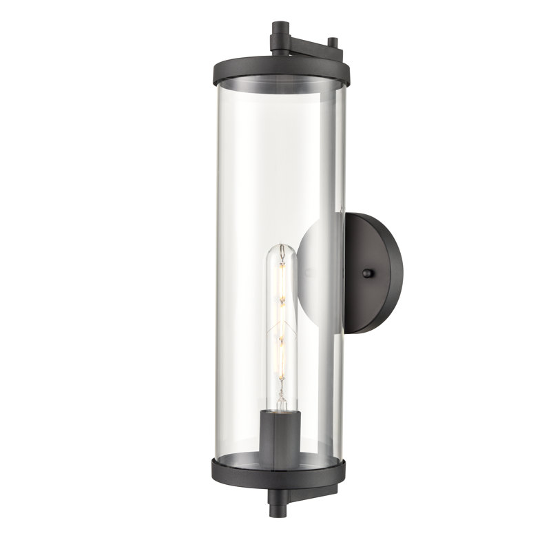 Kaytlin 1 Light Outdoor Wall Sconce, 18" H x 5" W x 7.1" D