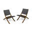 Ensemble de 2 chaises pliantes