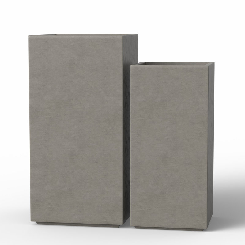 Concrete planter pot, Light Gray