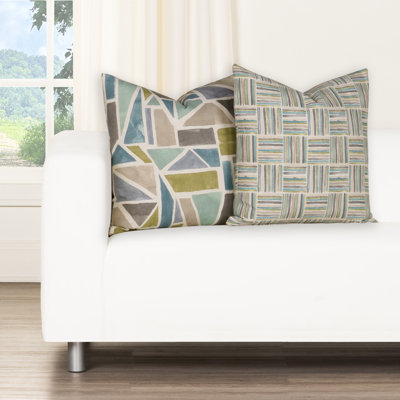 Magnolia Home Fashions Tranquil Geometric Accent Pillow