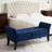51.5" Bed Bench With Storage Velvet-485038086