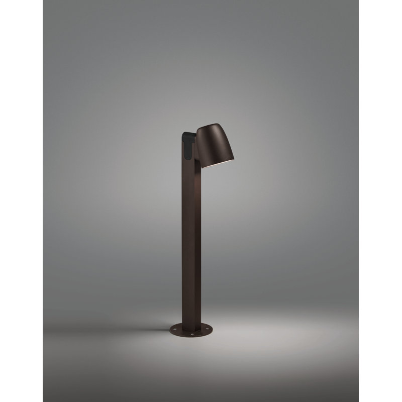 Borne d'éclairage DEL Nut, Brun graphite, H 23,62 po x l 6,89 po x P 6,89 po