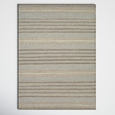 Portia Striped Flatweave Taupe/Gray Area Rug