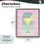 Cadre flottant rétro margarita pastel, design par Lil 'Rue-513442236-513442239