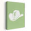 Sage Green Cowboy Hat Bold Minimalist Modern Coastal Wall Art Print-1227780808