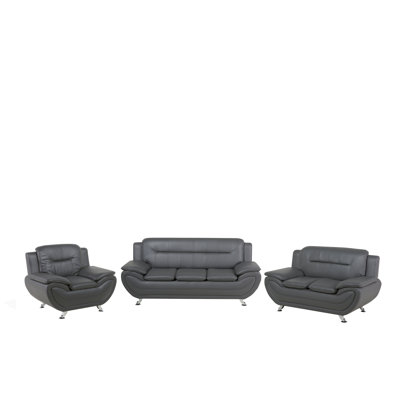 Faux Leather Living Room Set Bundara