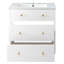 Meuble-lavabo simple 30 po avec lavabo blanc