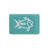 White Beaded Fish Shape Bath Mat，16 x 24