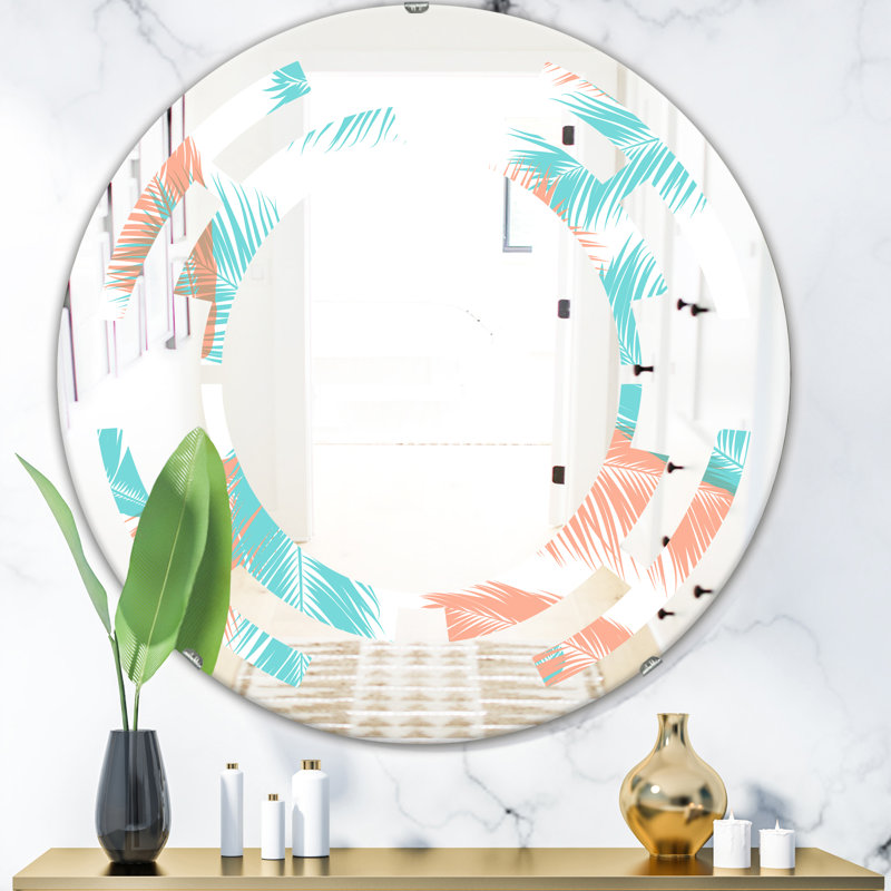 Miroir mural Space Coastal, H 23,6 po x l 23,6 po, Space Foliage II