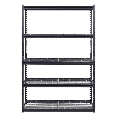 Étagères de rangement Étagères de garage robustes réglables à 5 niveaux