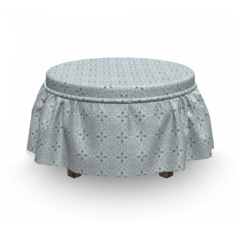 Housse pour repose-pieds à coussins carrés, Motif 5