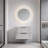 Bathroom Vanity Cabinet with Sink Black Wall Mounted Bathroom Vanities with Ceramic Sink Floating Fluted Sink Vanity with Drawers,Modern-124579429-124579428