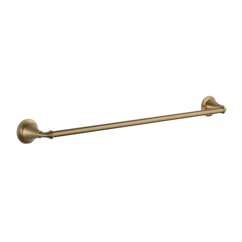 Linden™ 24 in. Wall Mount Towel Bar Bath Hardware Accessory, Brilliance Champagne Bronze