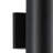 2-Light Black Damp Rated Wall Cylinder Light-556812131