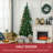 Pinecrest  Half Artificial Christmas Tree With Flame-Retardant Material And Easy Assembly