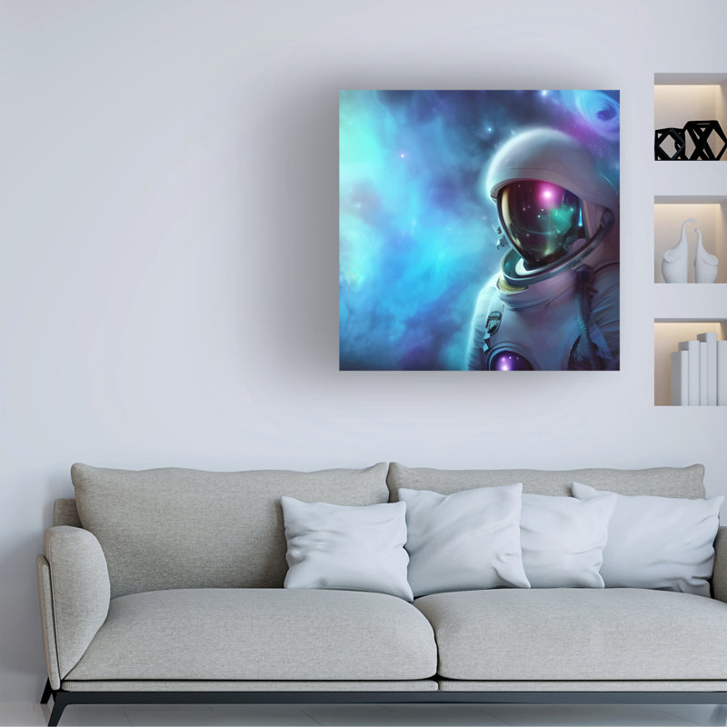 Art sur toile «Bachelo Tina Lavoie Contemplation II», H 14 po x l 14 po