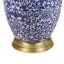 Lampe de table bleue en céramique