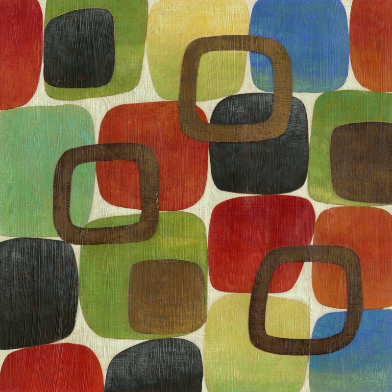 Revelry II - Wrapped Canvas Art Prints, 30cm H x 30cm W x 3.8cm D
