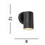 Angelique 12cm H Outdoor Armed Sconce