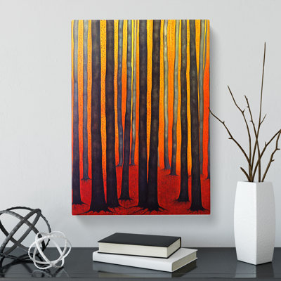 Abstract Indian Forest - Wrapped Canvas