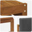  Ensemble de canapé 6 pièces en bois d'acacia naturel et anthracite massif