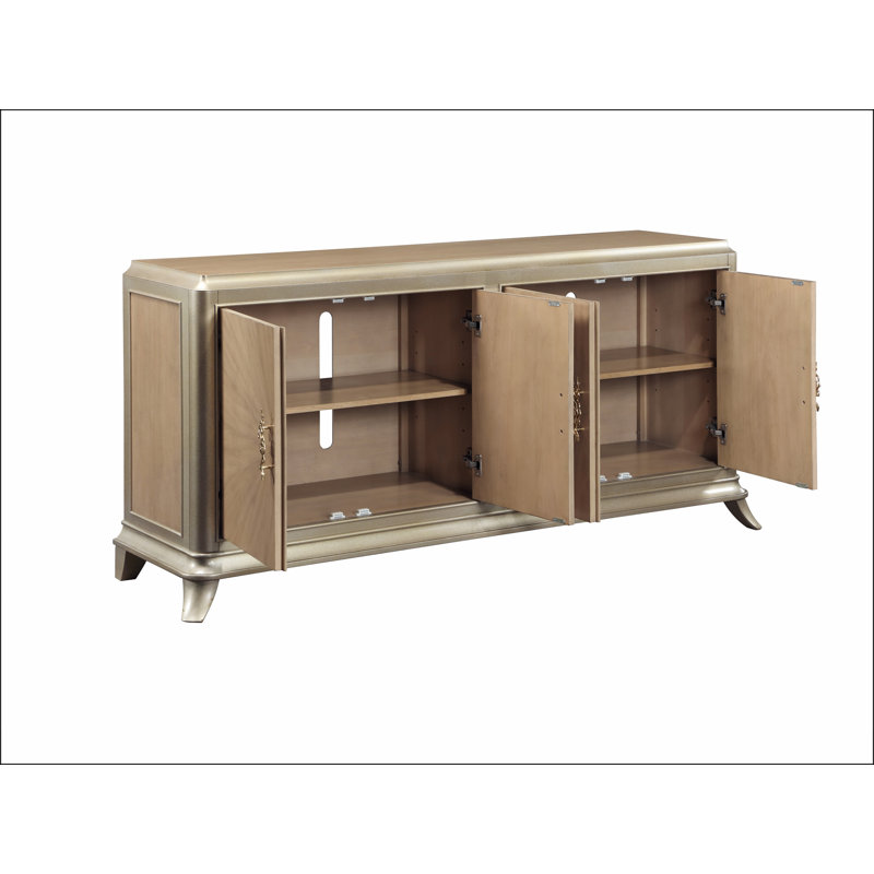 Armoire console en chêne naturel Dodie
