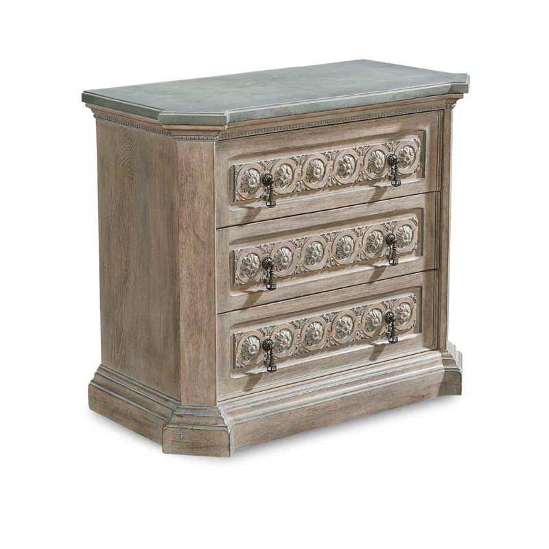 Bachelor-chest 3 tiroirs Arch Salvage, Chêne clair