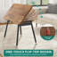 Rectangular Wood Metal Folding Outdoor Camping Table , 80cm cm W 40cm cm D