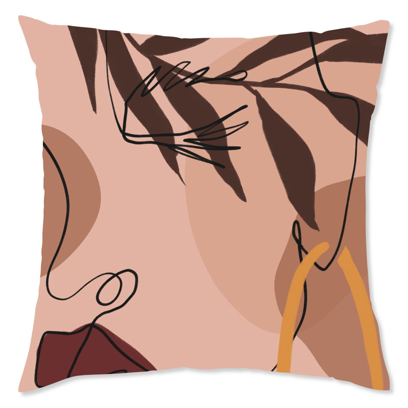  Housse et insert de coussin carré Botanicals
