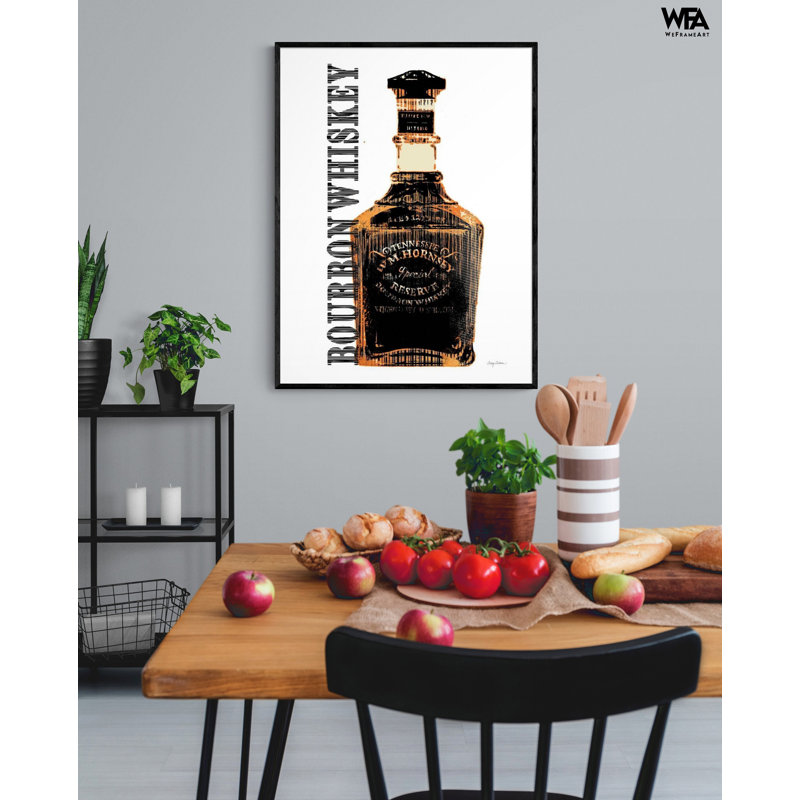 «Bourbon Lover», affiche encadrée, art de whisky, affiche de bouteille d'alcool, impression d'art bar, art mural, Happy Hour, décoration murale