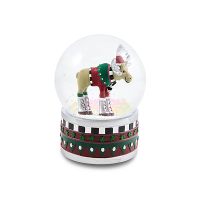 Patience Brewster Mooseltoe Snow Globe