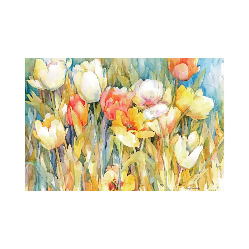 Tulip Team 1 Piece Wrapped Canvas Painting, 30.48 cm H x 45.72 cm W