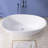 Gloss White Acrylic Freestanding Classic Oval Shape Bathtub