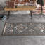Tapis noir / ivoire en jute tissé à plat à la main Mickie Southwestern-1018893622