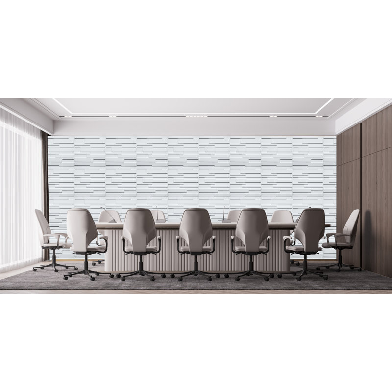 Falkirk Ross 19.7" x 19.7" 3D Wall Panel in White