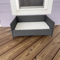 Tucker Murphy Pet™ Beneccio Rattan Bed Raised Wicker Small Animal