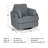 Alainmont Next-Gen Nuvella Swivel Power Recliner-1631851382