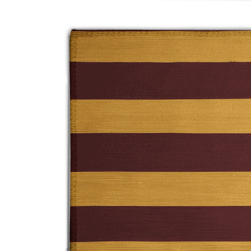 Tapis intérieur / extérieur brun HorizontalStripes, Rectangulaire 2 pi x 3 pi