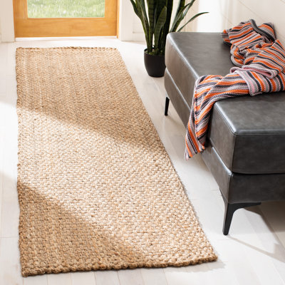 Nenuphar Natural Fiber Hand Woven Jute Solid Color Rug
