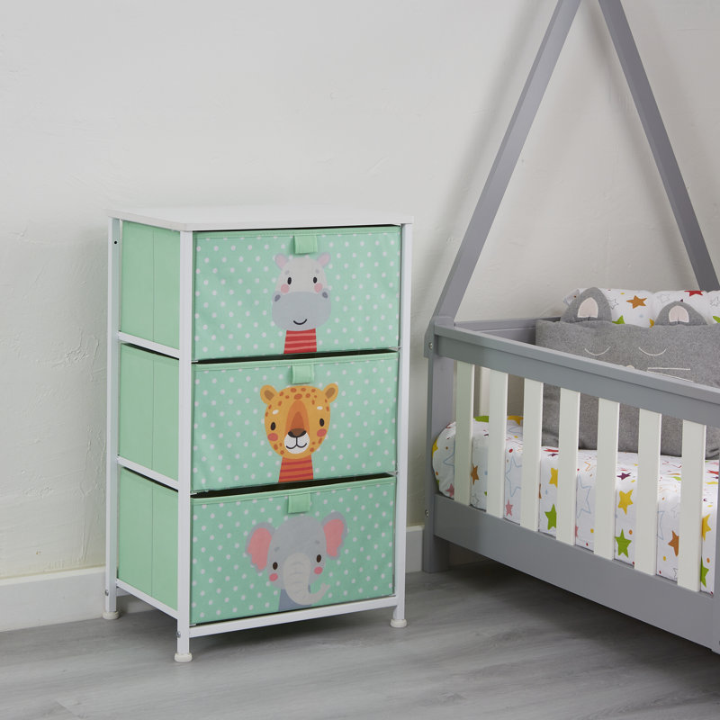 Jungle 3 Drawer Kids Storage Chest