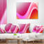 Lignes courbes abstraites roses - coussin imprimé abstrait-29367263-29367266
