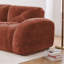 Rouge désossé en forme de U avec mousse haute 32d, tissu de velours doux, design, glissade, mobile, sans assemblage, pour art et éponge à haute densité, base, coins de lecture confortables