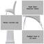 Ensemble de 2 chaises d'appoint en cuir synthétique blanc Pervis