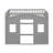 Twin House Loft Bed With Ladder & Solid Wood-493871238-493871232