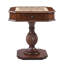 Cherry Game Table with Pedestal Base